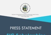 SIG Scholarships Status Update