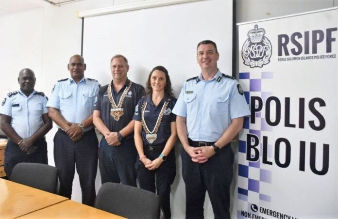 Deputy Commissioner, Commissioner, farewelled advisors and Commander Heath Davies.HG