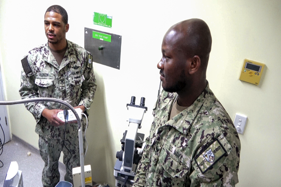 U.S. Navy Biomedical Engineering Technicians with PP22 Repairs Medical ...