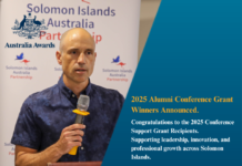 Australian Government Awards Conference Grants to Five Solomon Islands Alumni