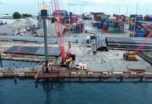 Piling Works Begin at Honiara International Wharf