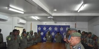 CSSI Officers Take an Oath to Assist the RSIPF in MoNC Operation