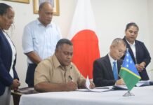 Solomon Islands and Japan Sign Grant Agreement for Human Resources Development Scholarship