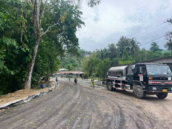 Auki Road Sealing Progress as China‑Funded Upgrade Nears Completion